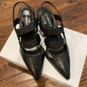 Brand new Jo Mercer Flame Mid Heels - Black leather Size 38